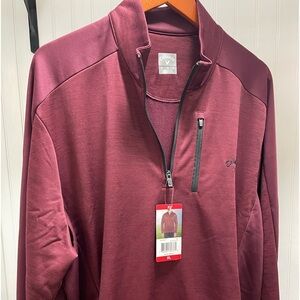 Callaway XL Maroon 1/4 Zip new